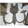 Pair of Bronze Fox Sconces #2315860