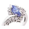Image 1 : Diamond ring 3.60 CT MARQUISE BLUE SAPPHIRE #2315888