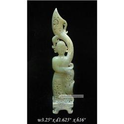 Ancient Chinese Jade Carved Lady Dancing #2315897