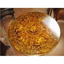 Italian Round inlaid table #2315919