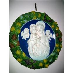 17 century Italian Madonna Majolica with Jesus #2315936