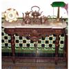 Image 1 : French Gilt carved wood console table marble #2316001