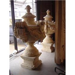 French Cast Urns with an Antique Finish from #2316079