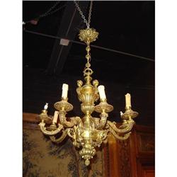 French Bronze 8-Arm Chandelier in the Regence #2316082