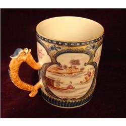 C.1780 CHINESE EXPORT MANDARIN MUG, FIGURES IN #2322889