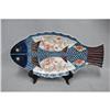 Image 1 : Japanese  Imari  Porcelain  Fish  Plate #2323010