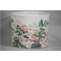 Chinese  Famille  Rose  Porcelain  Pen  Holder #2323031