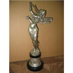 Pixy Girl Playing the Violyn Silvered Bronze #2323091