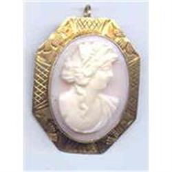 14kt Vintage Cameo Pin #2323177