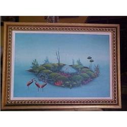 Haitian Painting by Joachim 16"x24" #2323535