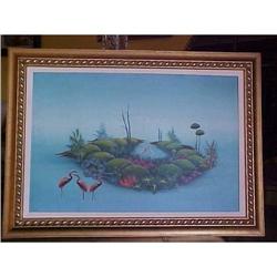 Haitian Painting by Joachim 16"x24" #2323535