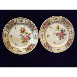 Set of 4 Hand Painted Dresden Plates #2323539