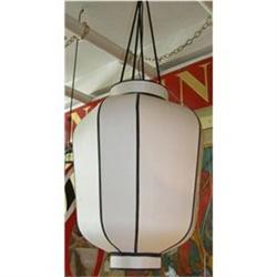 Asian Style Black and White Fabric Lantern #2323542