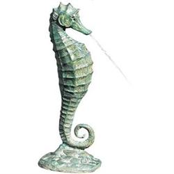 Bronze Sea Horse Garden Pond Fountain Seahorse #2323692