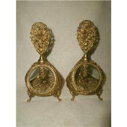 Footed Perfume Bottles 24K Gold-plated C.1900 #2333362