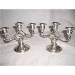 Sterling  Silver Candle Holders France 19th C #2333363