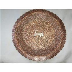 copper work and silver inlaid plate with a #2333380