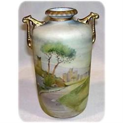 Noritake Nippon Vellum Ruins Landscape Vase #2333511