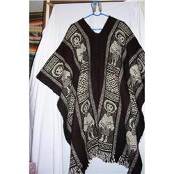 Antique Mexican Revolution Wool Poncho #2333513