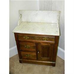 Walnut Marble top Wash Stand #2333515