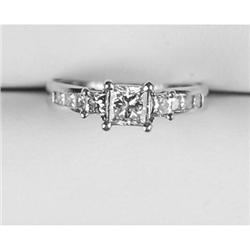 PLATINUM DIAMOND ENGAGEMENT RING PRINCESS CUT #2333578