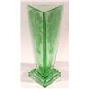 New Martinsville Glass Green Modernistic Vase #2333584