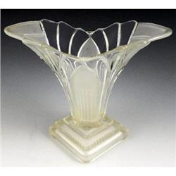 Walther Glass White Satin Art Deco GRETA Vase #2333595