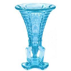 Ice Blue Art Deco Machine Age Rocket Vase #2333690