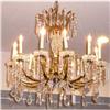 Image 1 : Dore Bronze and Crystal Chandelier Ceiling #2333772