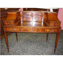 Mahogany Leather Top Desk Writing Table #2333789