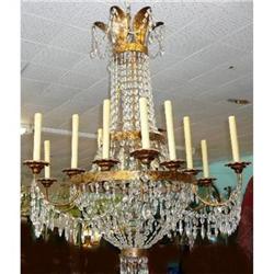 Empire Style Beaded Chandelier Fixture #2333939