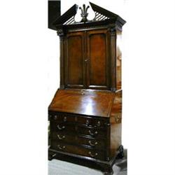 Mahogany Chippendale Style Desk Secretary Chest#2333949