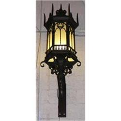 Pair Of Monumental Iron Lantern Sconces #2333951