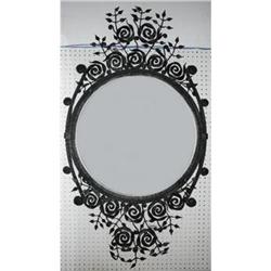 Art Deco Style Iron Beveled Mirror #2333953