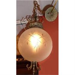 Glass Globe Chandelier Ceiling Fixture #2333954