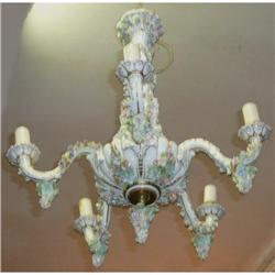 Antique Porcelain Chandelier Ceiling Fixture #2333956