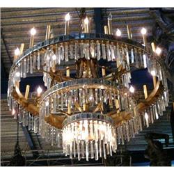 Monumental Antique Crystal Chandelier #2333963