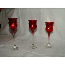 Christmas Tea Lights by L.E. Smith 3 Piece Set #2344758