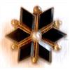 Image 1 : Victorian Small Onyx/Pearl Star Pin #2344809