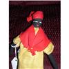 Image 1 : 7" Black Cloth Doll Painted Features #2345017