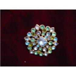 LC Brooche with blue and green rhinestones!  #2345084