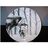 Image 1 : Signed Collector Plate Wolf hand painted #2345090