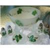 Image 1 : Hazel Atlas Gay Fad Hand Painted Ivy Salad Set #2345107