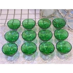Set of 12 Anchor Hocking Forest Green Cocktail #2345109
