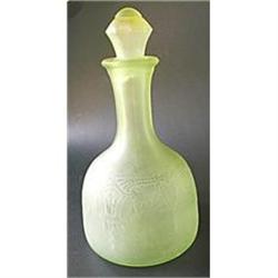 Decanter Bottle Ballerina Hocking Satin Green #2345268