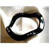 Image 1 : Bangle of Blk. Wavy Lucite & Rhinestones #2345323