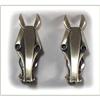 Image 1 : STERLING SILVER ART DECO HORSE HEAD EARRINGS #2345443