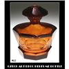 Image 1 : CZECH ART DECO TOPAZ COLOR GLASS PERFUME BOTTLE#2345462