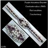 Image 1 : CZECH VINTAGE PURPLE RHINESTONE BRACELET #2345569