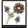 Image 1 : VINTAGE ENAMELED PIN EARRINGS SET CJ-9 #2345579